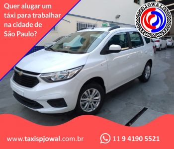 Quer alugar um táxi para trabalhar na cidade de São Paulo SP?