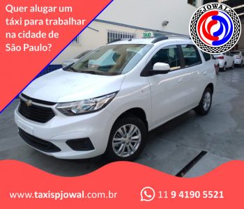 Quer alugar um táxi para trabalhar na cidade de São Paulo SP?