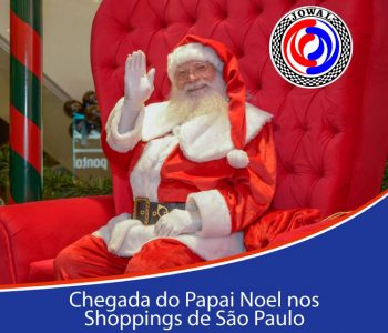 Chegada do Papai Noel nos Shoppings de São Paulo - Táxi SP Jowal Aluguel