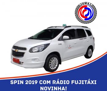 Spin 2019 com rádio FujiTáxi novinha! Aluguel de Táxi SP Jowal