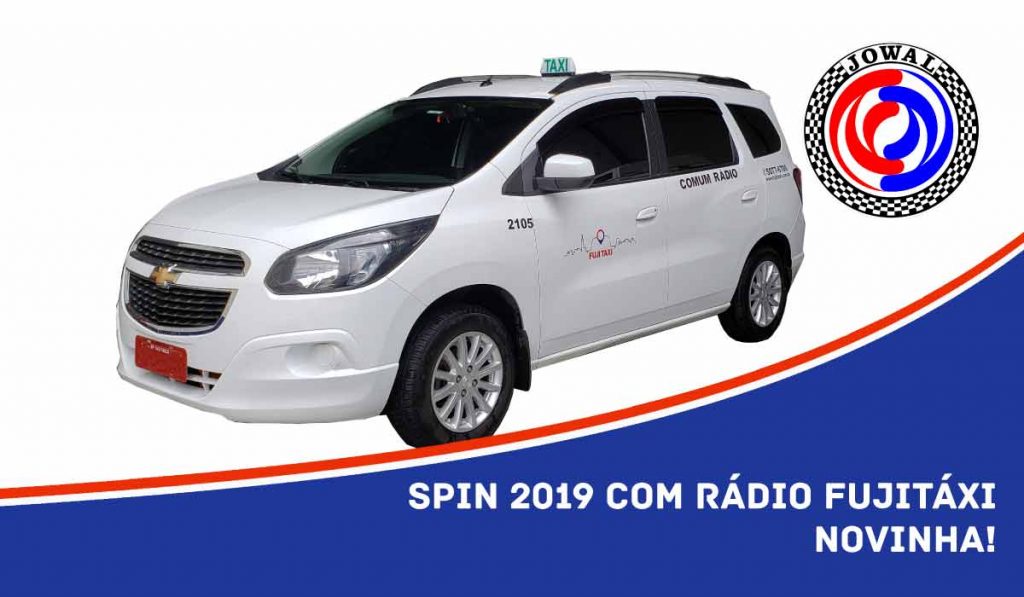 Spin 2019 com rádio FujiTáxi novinha! Aluguel de Táxi SP Jowal