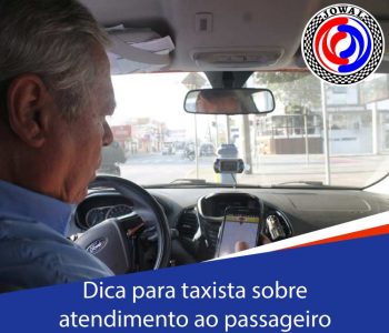 Dica para taxista sobre atendimento ao passageiro na cidade de São Paulo