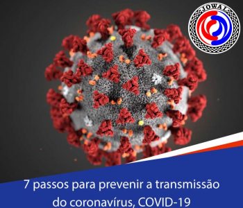 7 passos para prevenir a transmissão do coronavírus, COVID-19