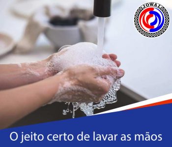 O jeito certo de lavar as mãos