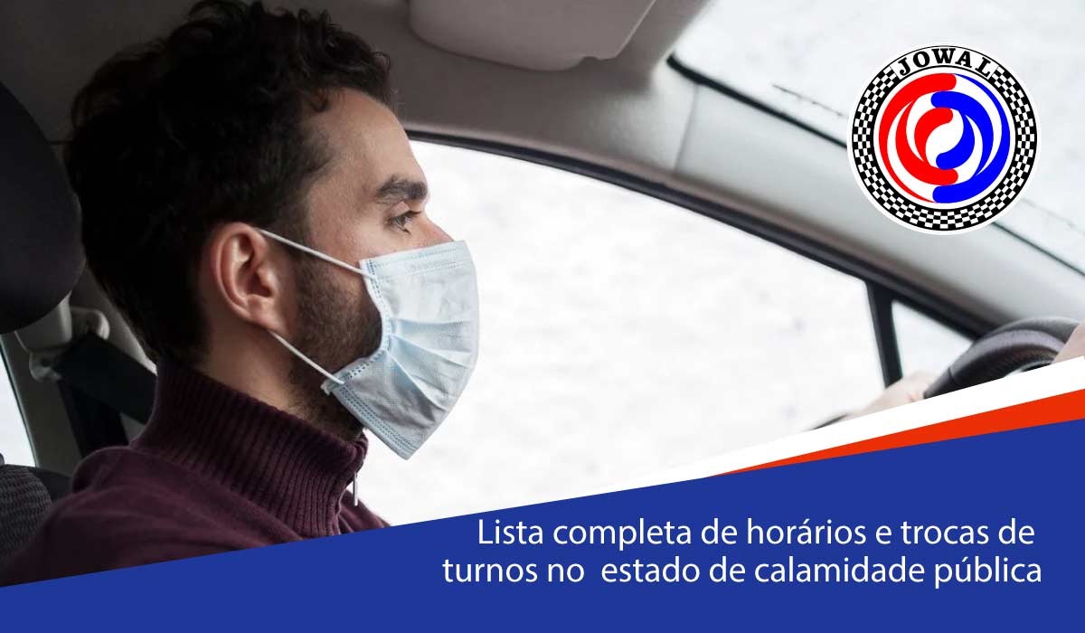 Lista completa de horários e trocas de turnos no estado de calamidade pública