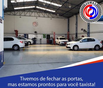 Tivemos de fechar as portas, mas estamos prontos para você taxista!