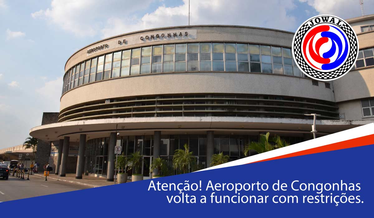 Aeroporto de Congonhas volta a funcionar com restrições.