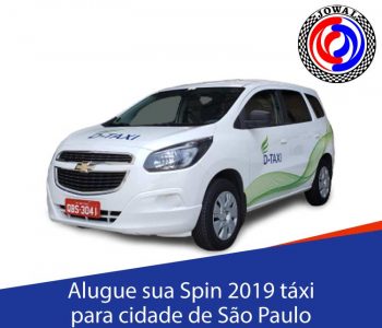 Alugue sua Spin 2019 táxi para cidade de São Paulo