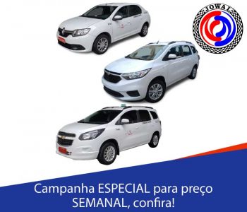 Campanha para aluguel semanal de táxi