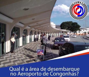 Qual é a área de desembarque no Aeroporto de Congonhas?