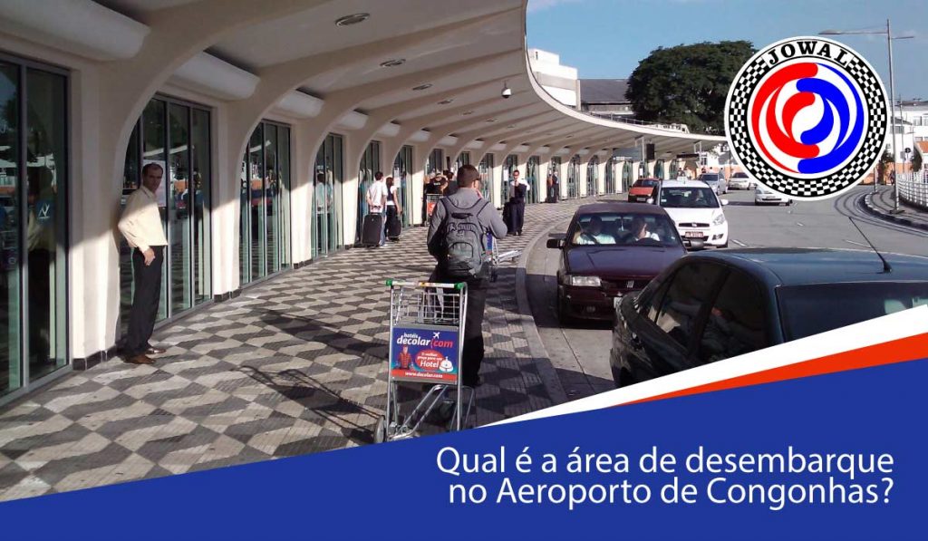 Qual é a área de desembarque no Aeroporto de Congonhas?