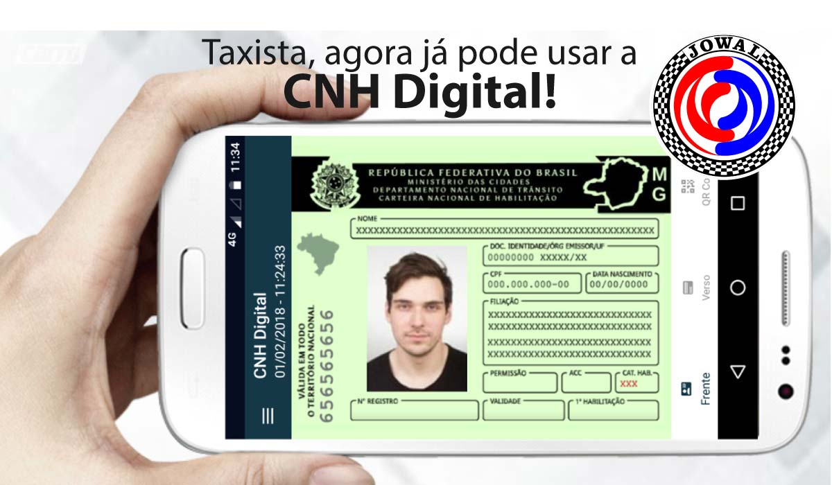 Taxista, agora já pode usar a CNH Digital!