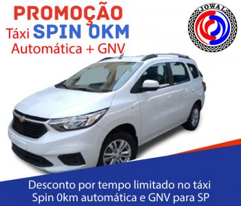 Desconto por tempo limitado no táxi Spin 0km automática e GNV para S