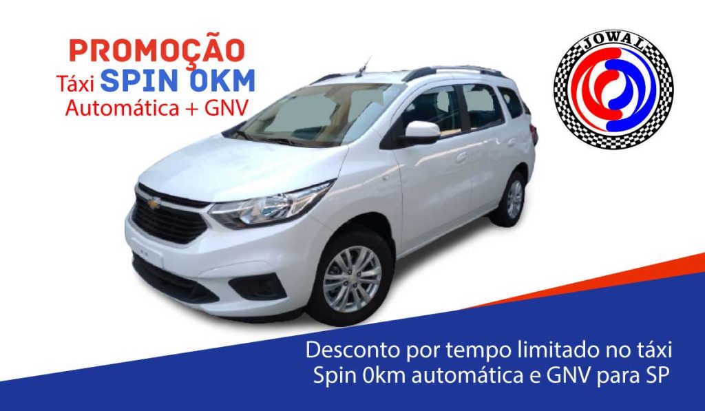 Desconto por tempo limitado no táxi Spin 0km automática e GNV para S