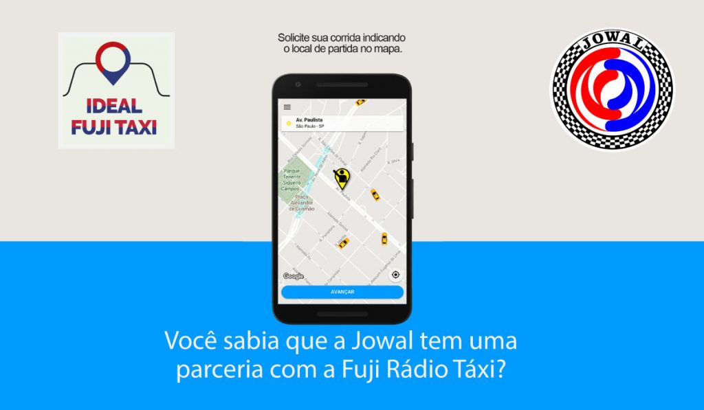 Você sabia que a Jowal tem uma parceria com a Fuji Rádio Táxi?