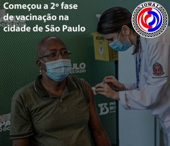 Começou a 2º fase de vacinação na cidade de São Paulo