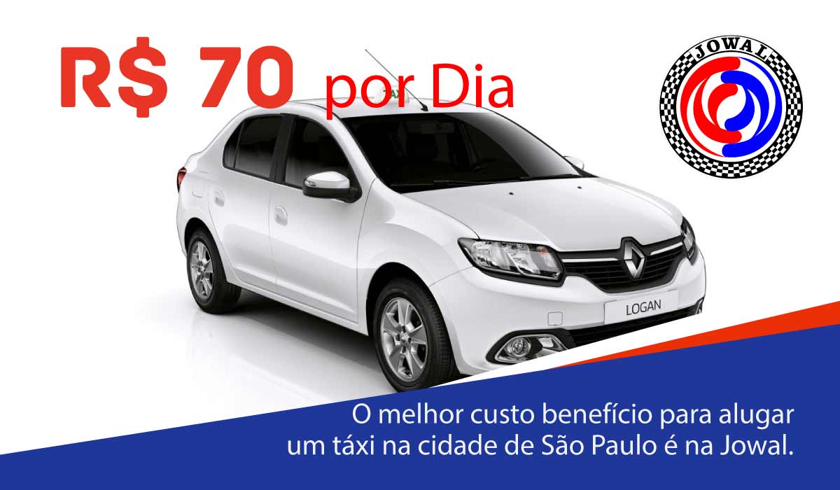 O melhor custo benefício para alugar um táxi na cidade de São Paulo é na Jowal.