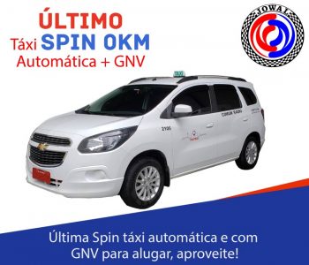 Última Spin táxi automática e com GNV para alugar, aproveite!
