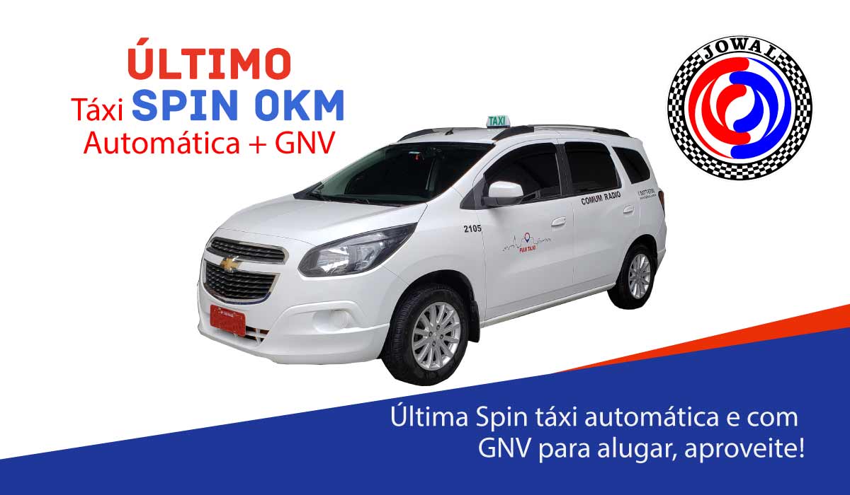 Última Spin táxi automática e com GNV para alugar, aproveite!