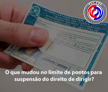 O que mudou no limite de pontos para suspensão do direito de dirigir?