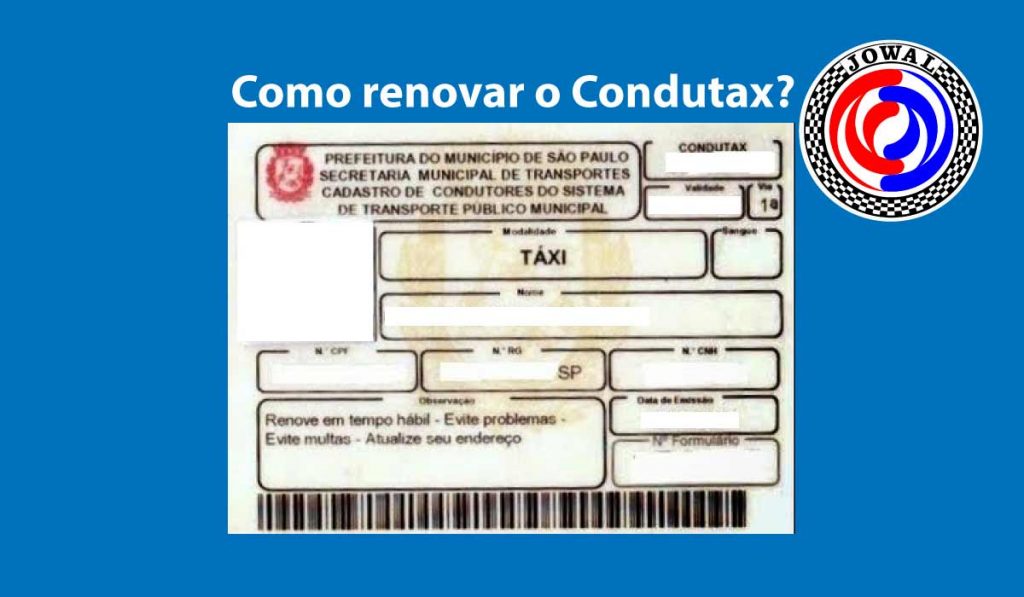 Como renovar o Condutax pela internet?