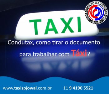 Condutax, como tirar o documento para trabalhar com Táxi?