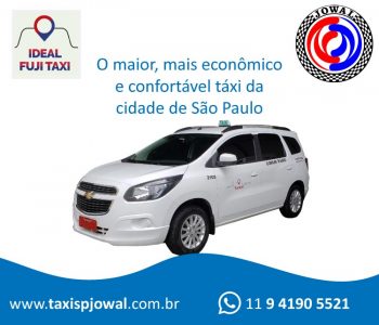 O maior, mais econômico e confortável táxi da cidade de São Paulo