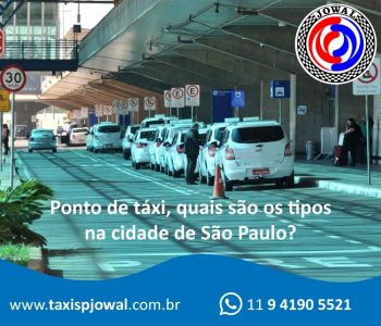 Ponto de táxi, quais são os tipos na cidade de São Paulo?