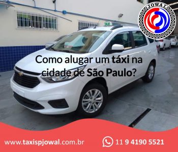 Como alugar um táxi na cidade de São Paulo?