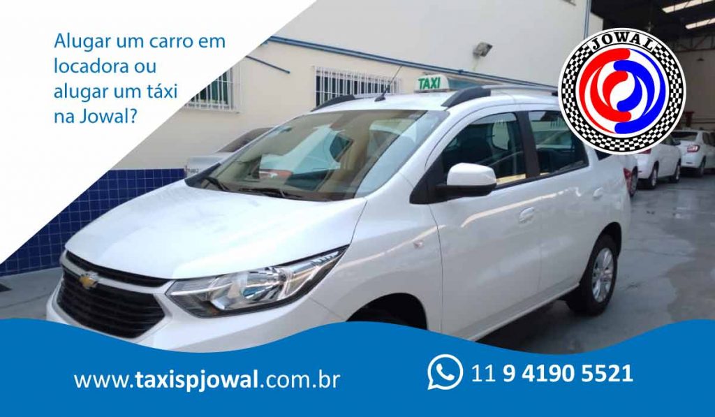 Alugar um carro em locadora ou alugar um táxi na Jowal?