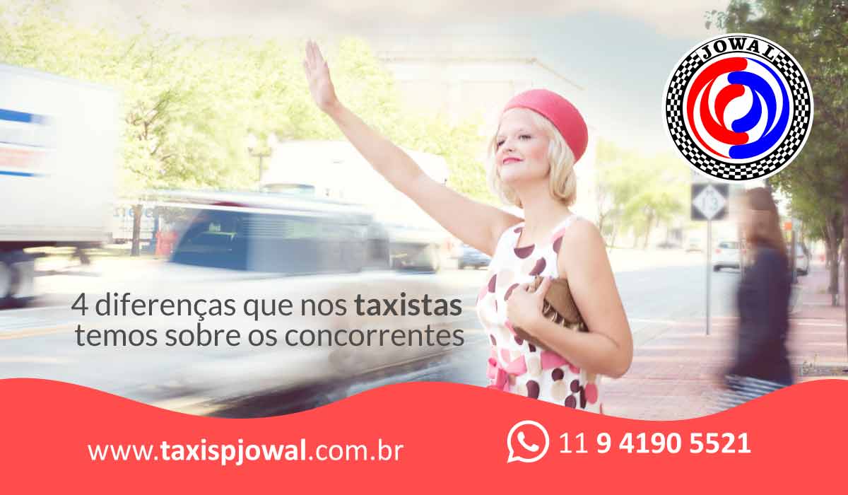 4 diferenças que nos taxistas temos sobre os concorrentes