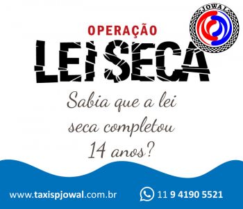 Sabia que a lei seca completou 14 anos?